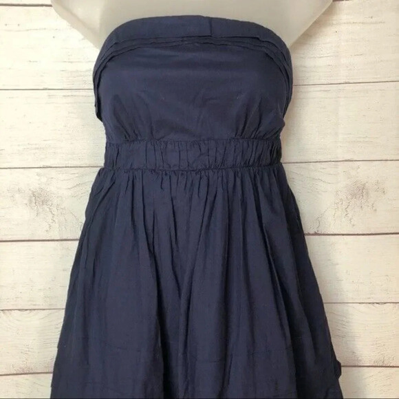Anthropologie Maeve Height of Summer Dress NAVY 2 - Picture 4 of 11